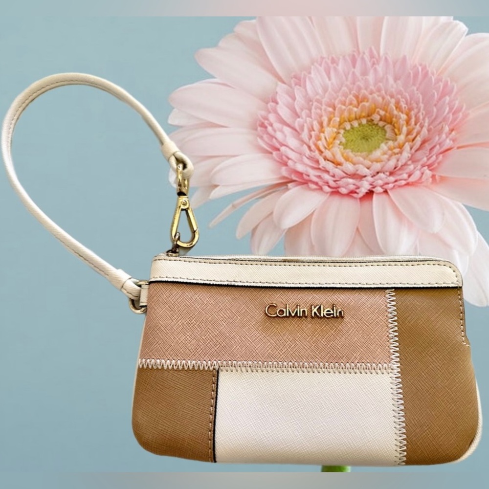 Calvin Klein Color Block Wristlet